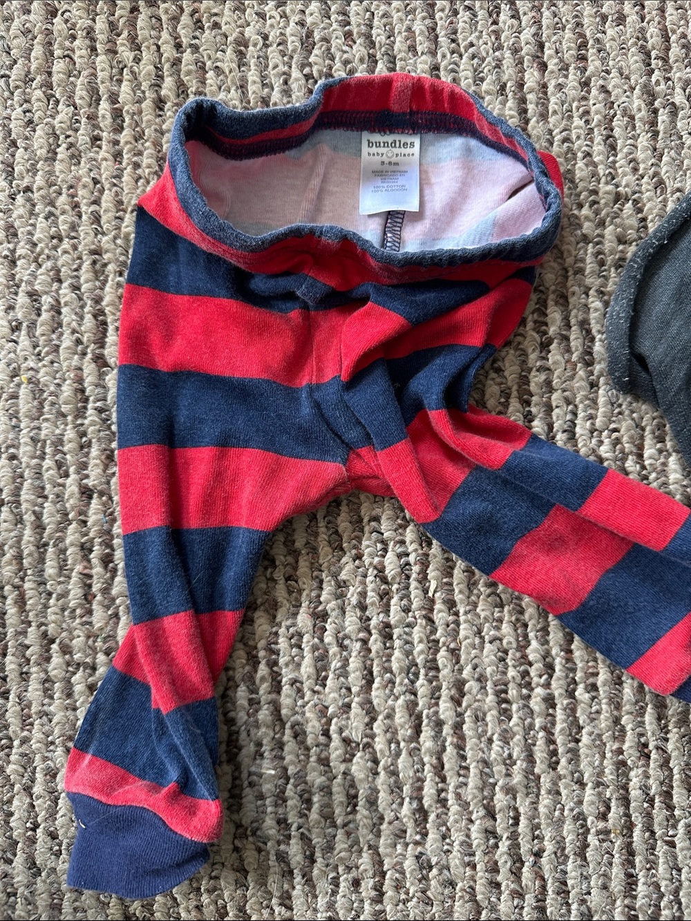 bundles Baby Basics Red & Navy Striped Kids Bottoms